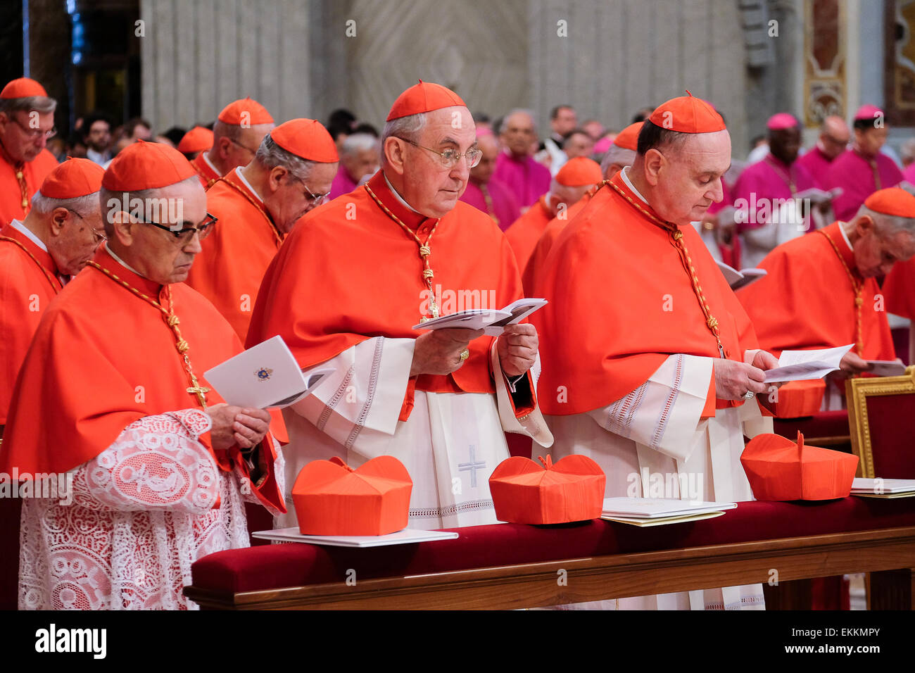 St. Peter`s Basilica, Vatican City. 11th April, 2015. Pope Francis Ceremony publication Papal Bull Holy Year of Mercy Credit:  Realy Easy Star/Alamy Live News Stock Photo